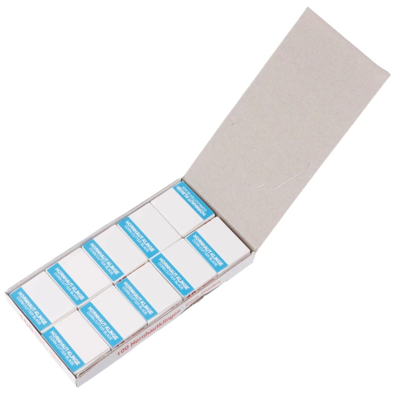 

[ READY STOCK ] 100 шт./компл. бритва лезвие на замену для удаляет мертвую кожу удалитель мозолей