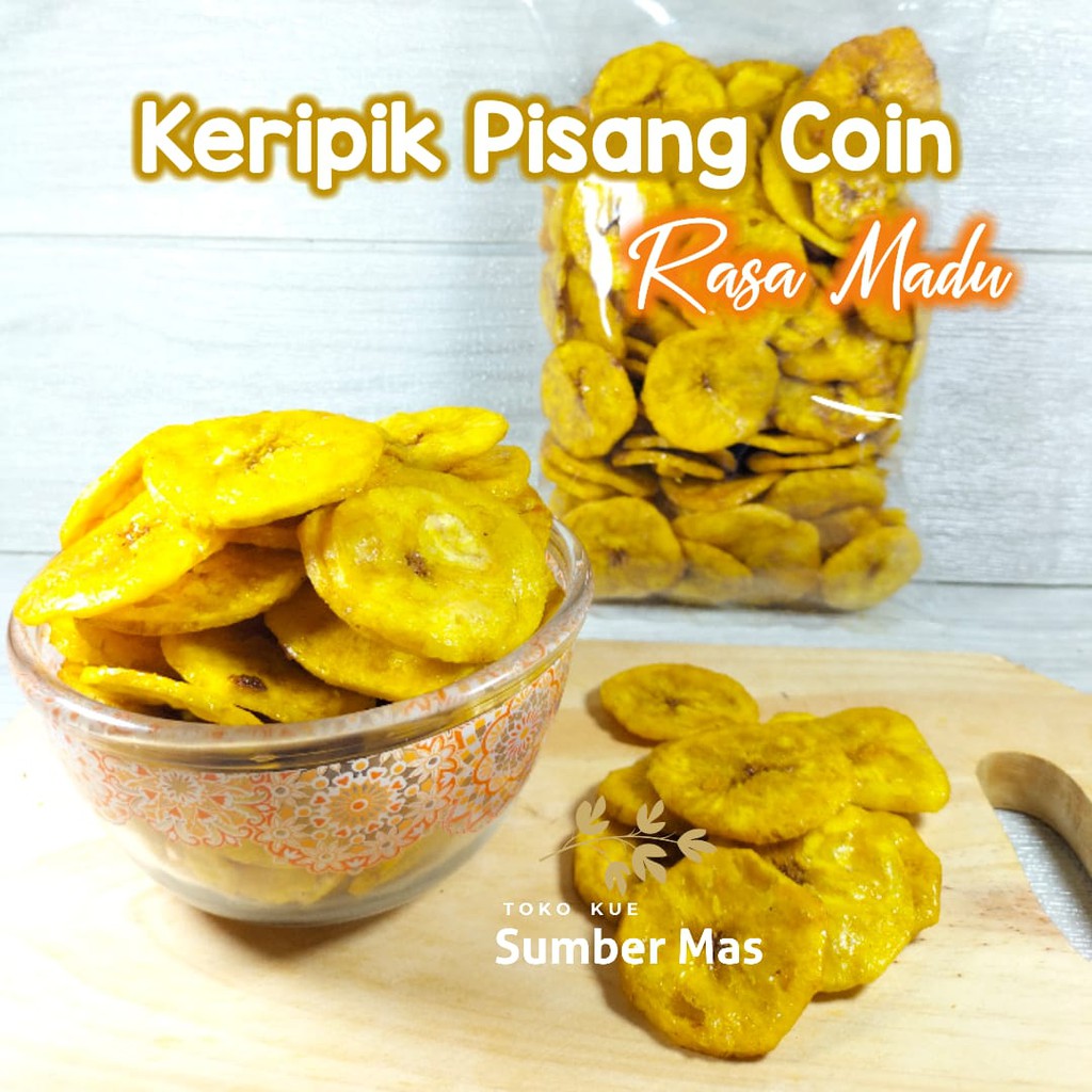 KERIPIK PISANG / PISANG KOIN / PISANG MADU / KILOAN 500 GR