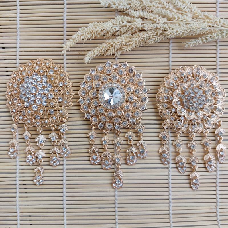 Bros Kebaya Pengantin Besar Elegan Mewah/Bros Kebaya Jurai