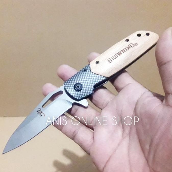 pisau lipat mini browning ck x28 beburu camping tajam unik Star Seller Temurah