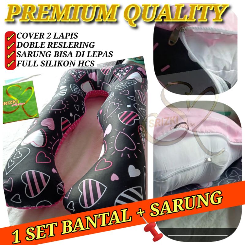 bantal ibu hamil / bantal hamil + sarung premium quality /cod bayar ditempat