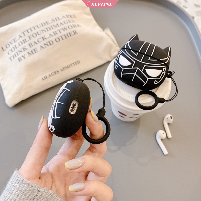 Casing Soft Case Silikon Motif Black Panther Venom Untuk AirPods 1 / 2 / 3 Pro