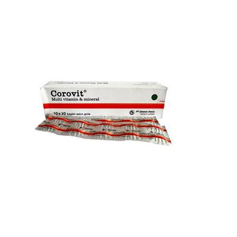 COROVIT TABLET ISI 10 TABLET/ MULTIVITAMIN/ DAYA TAHAN TUBUH/ MENCEGAH ANEMIA