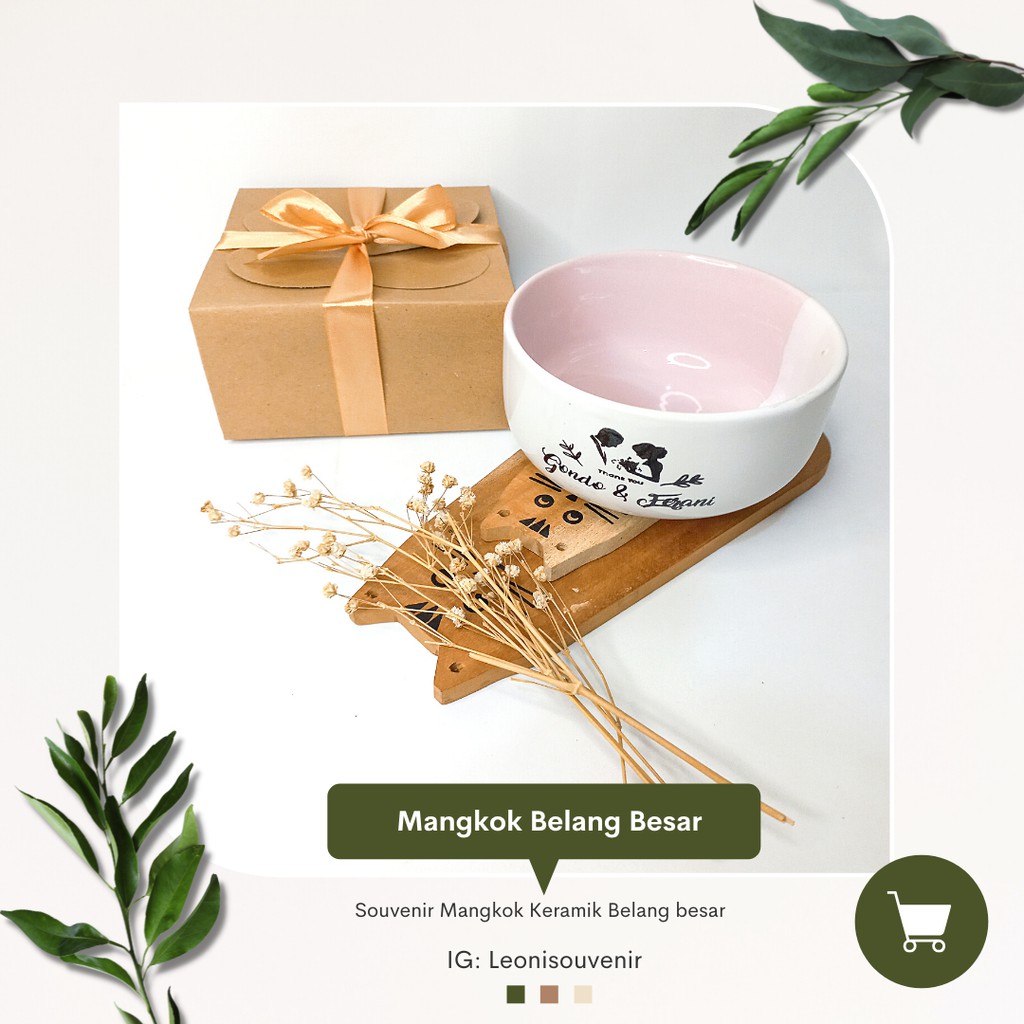 Souvenir Mangkok Keramik Belang Besar
