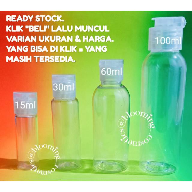 WADAH BOTOL  KOSONG FLIP TOP  SPRAY PUMP PRESS  TOP  