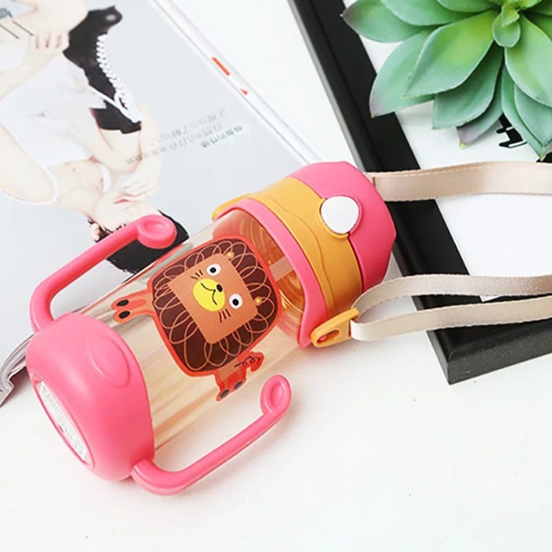 MARKAS--BABY BOTTLE WITH STRAP HANDLE AND STRAW BOTOL MINUM ANAK