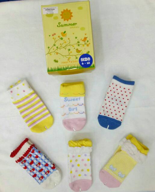 Kaos Kaki Happy Baby 6-12bulan.