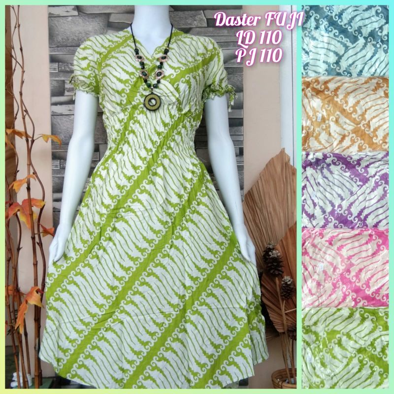 (batik) DASTER FUJI CASSANDRA KERUT PINGGANG MURAH / BISA BUSUI / DASTER RAYON MURAH