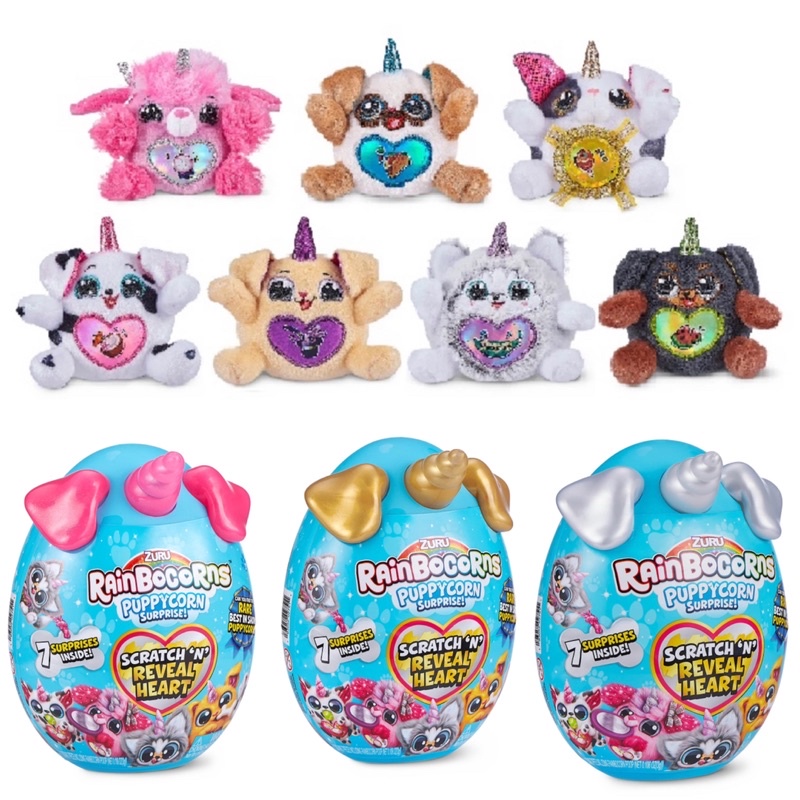 BONEKA ZURU RAINBOCORNS SPARKLE HEART S3