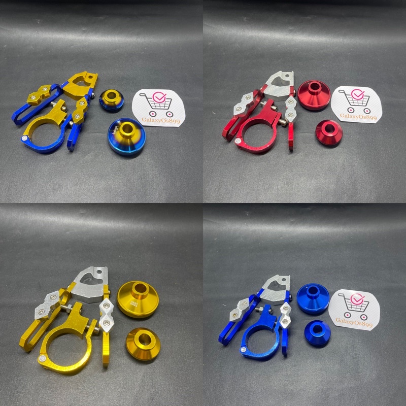 Paket Variasi - Penjepit/Kleman V Selang rem + Gearbox Full Cnc Honda Matic Saja