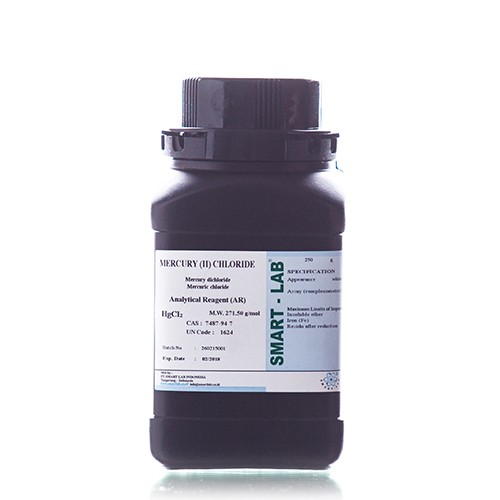 MERCURY (II) CHLORIDE 250GR SMART LAB BEST QUALITY