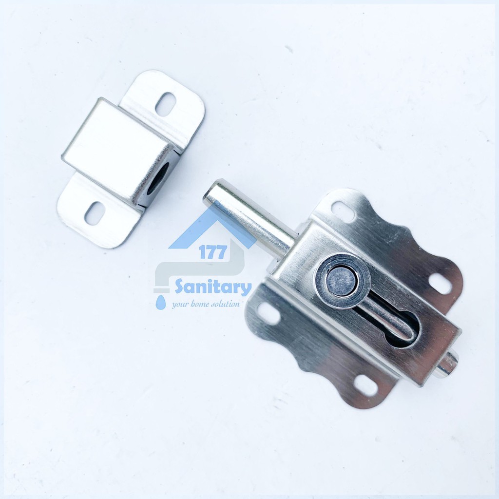 Grendel Stainless 2 Inch Tarik soligen T25 - Grender mini kunci Pintu Slot selot tower bolt jendela pintu stenlis /i28