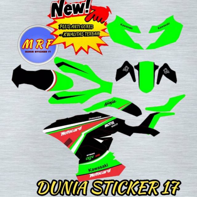 dekal  ninja Kawasaki stiker decal ninja Kawasaki decal stiker ninja Kawasaki stiker motor ninja