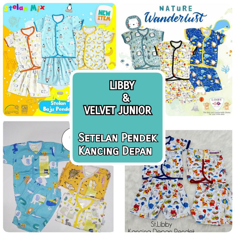 Libby dan Velvet Jr-Setelan Pendek (Kcg Depan)