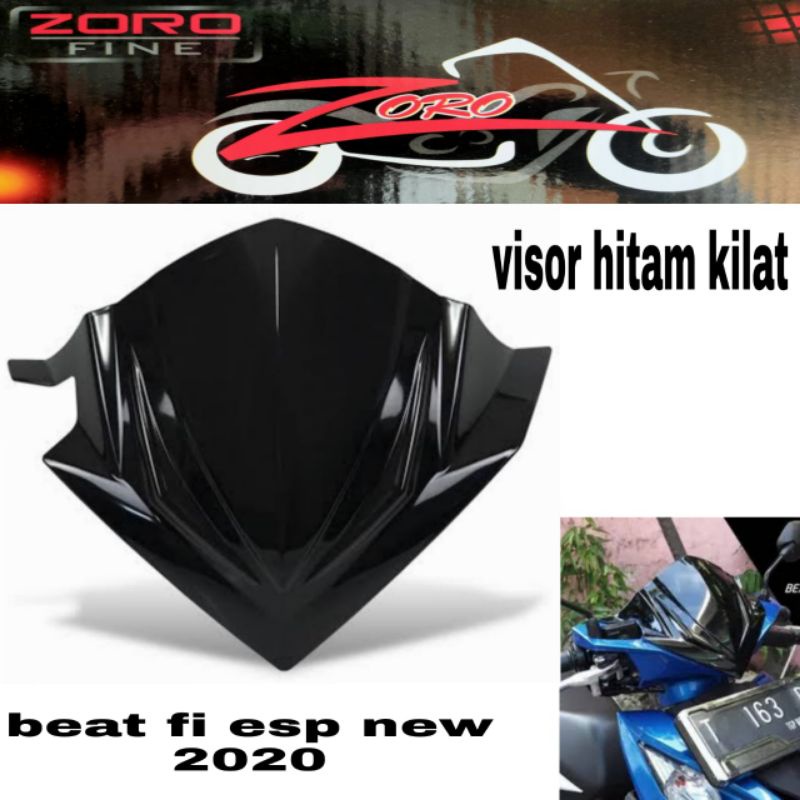 visor batok lampu depan carbon dan hitam polos beat deluxe 2020-2022 Zoro pnp