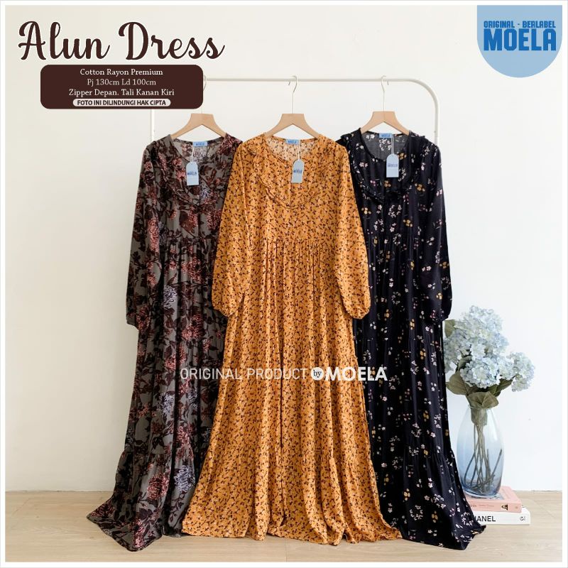 ALUN DRESS / DRESS MAXI MOTIF PREMIUM KATUN RAYON