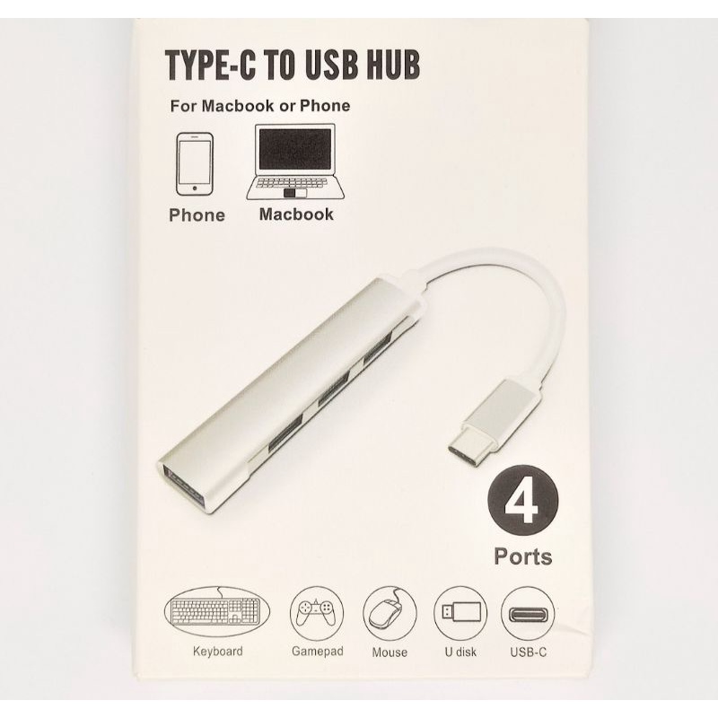 usb hub type c usb 3.0 hub 4 port tipe c high speed type c to usb