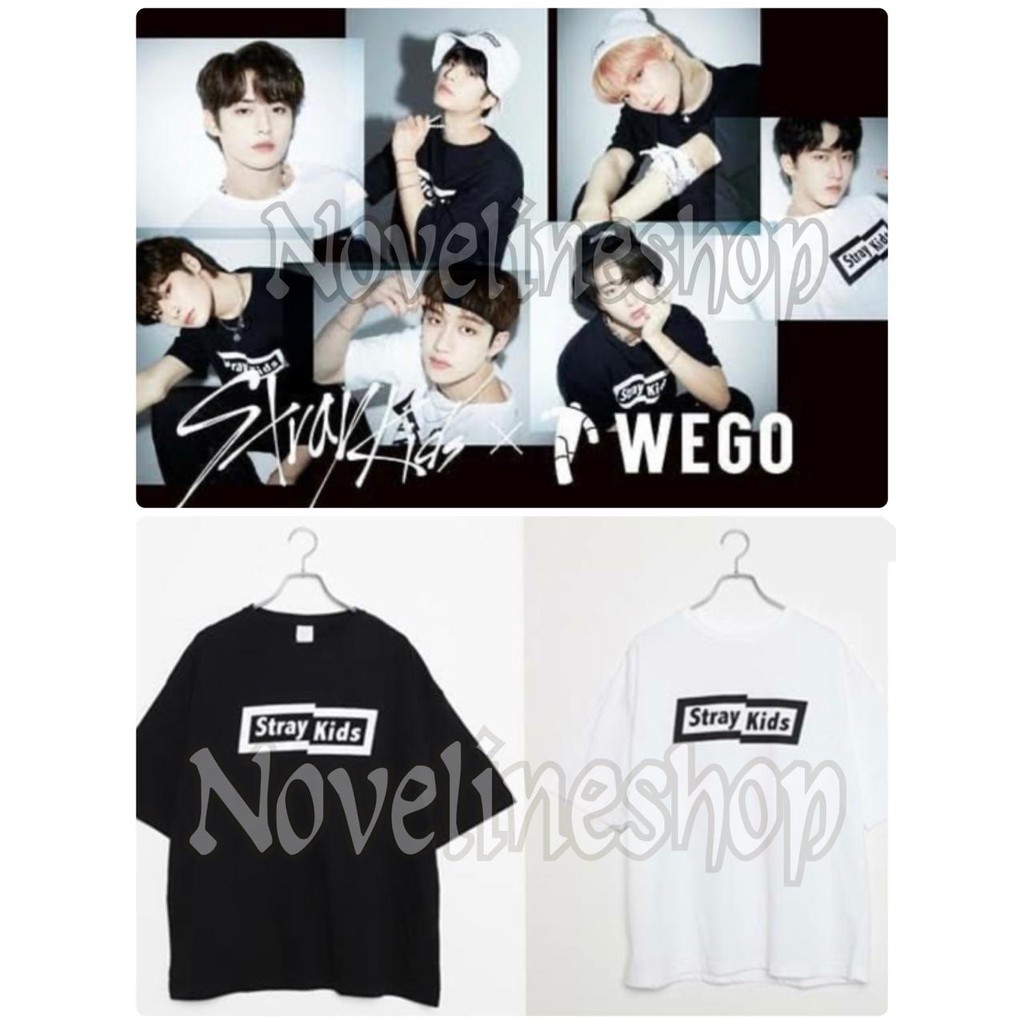 [COD] KAOS STRAYKIDS X WEGO BAJU KPOP KOREAN KAOS WANITA & PRIA COTTON COMBED BAJU KATUN ANNYEONGKPO
