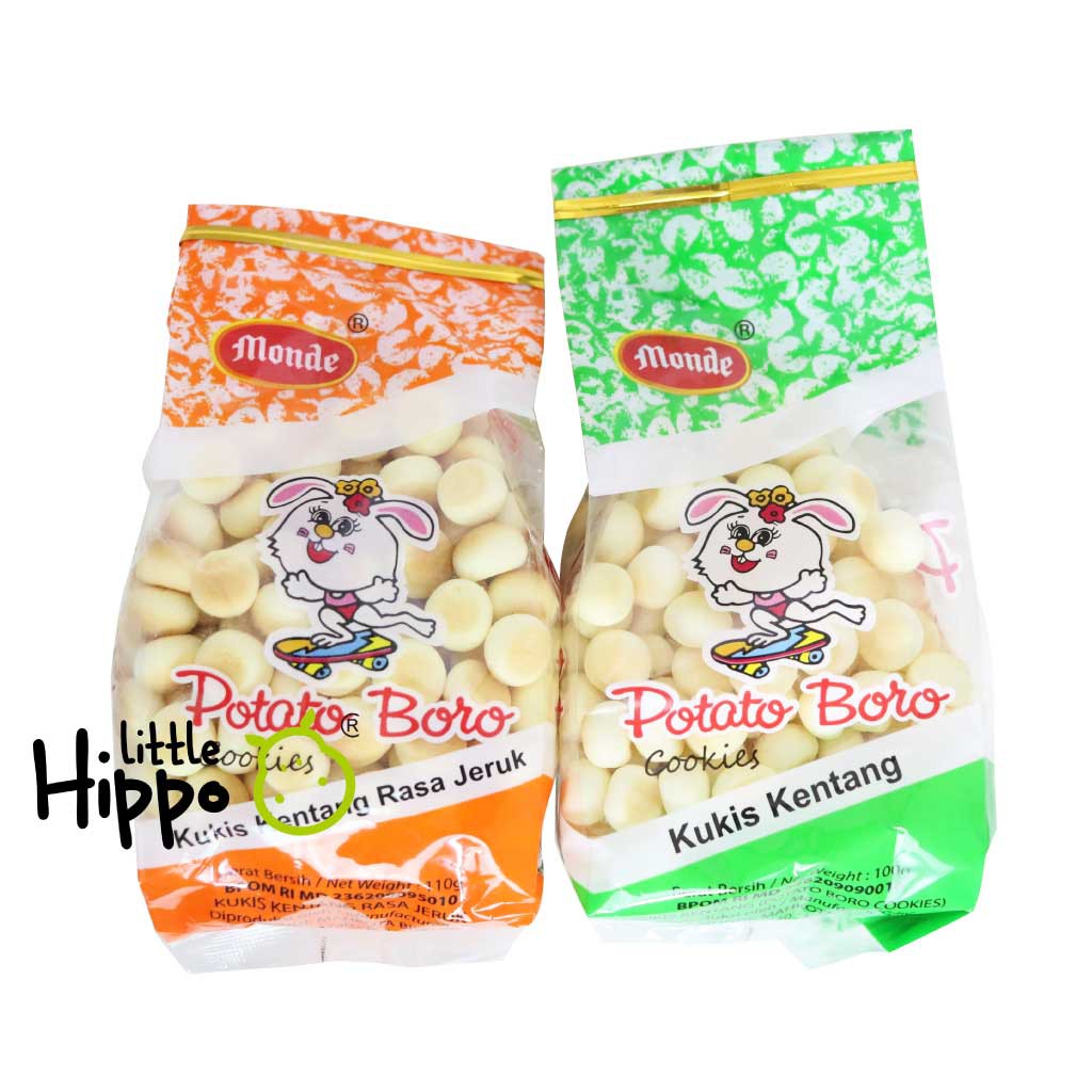 Monde Potato Boro MPASI Bayi Green Orange 110gr / snack anak / snack bayi / snack mpasi / cemilan anak / cemilan bayi / cemilan sehat / cemilan mpasi