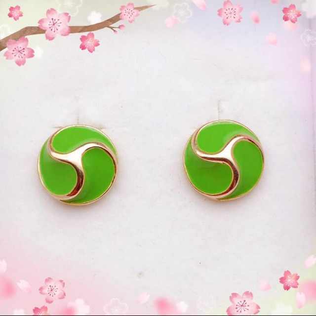 Anting hijau Xuping lapisan bagus