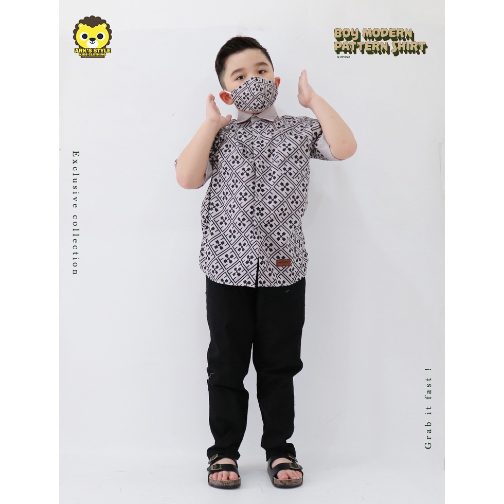 SETELAN Kemeja batik dan celana anak anak by arks style  modern pattern style| DUO KRUCILS