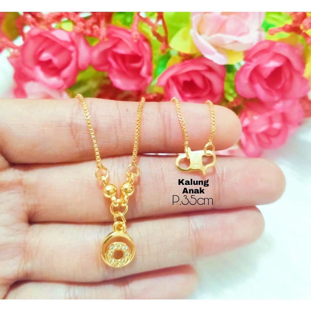 KALUNG TITANIUM EMAS ANAK ANAK