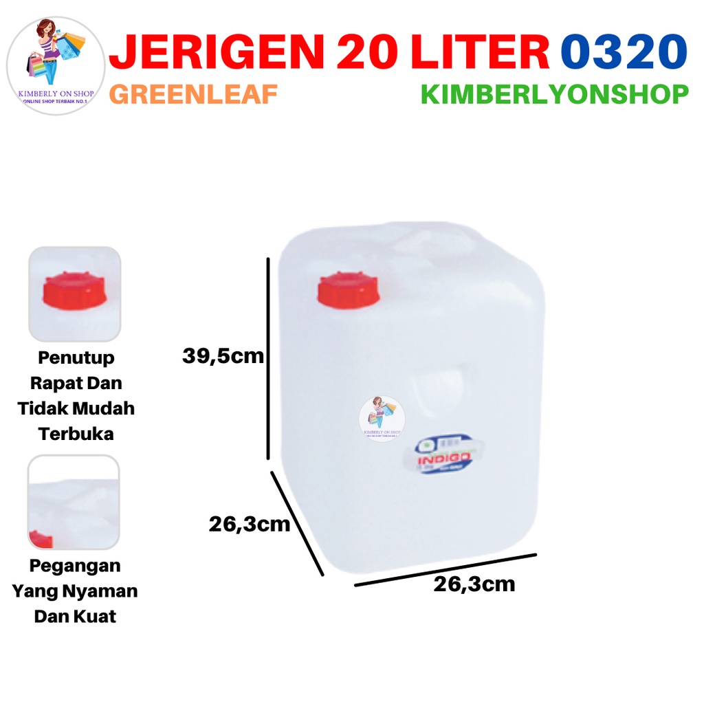 Jerigen Segi Indigo 20 Liter 0320 Green Leaf