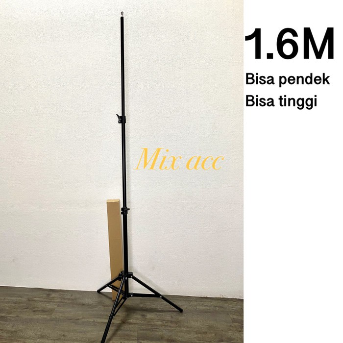 Tripod 1.6 Meter Stand For camera / selfie ring light /handphone 160cm