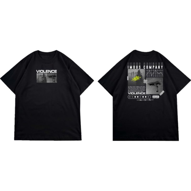 Imous.co T-Shirt Violence Black Tess