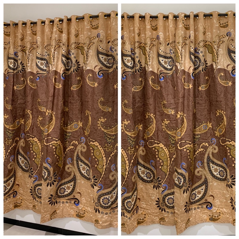 [ PINTU DAN JENDELA ] GORDEN SMOKRING MOTIF SULTAN AGUNG COKLAT