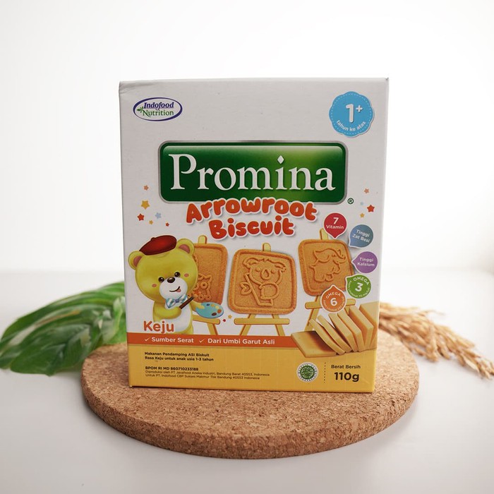 Promina Arrowroot Cookies Keju - Biskuit Bayi