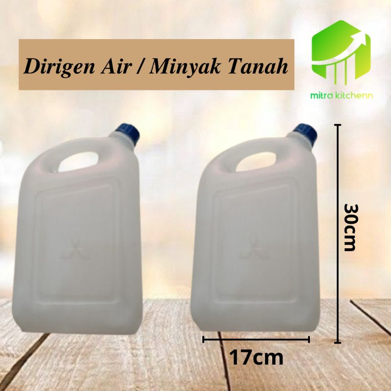 Dirigen/Kompan Air Minyak Tanah Plastik Ukuran 5Liter
