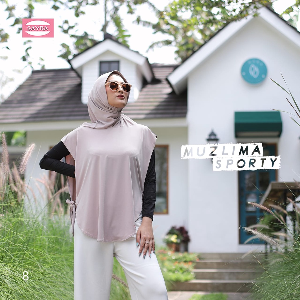 Jilbab Instan Bergo Muzlima Sporty Ori Sayra SAYRA1-CREAM