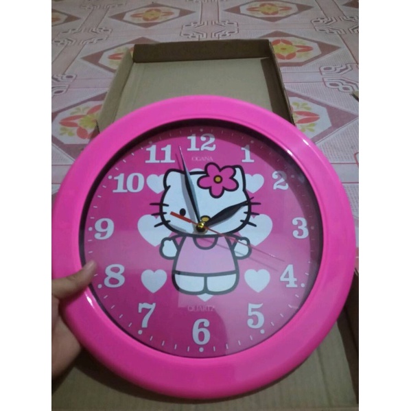 JAM DINDING PINK HELLO KITTY JAM KARAKTER