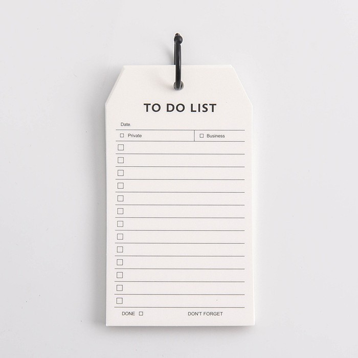 

Kertas Catatan Notes To-Do List / Daftar Tugas Dengan Ring (50 Lembar)