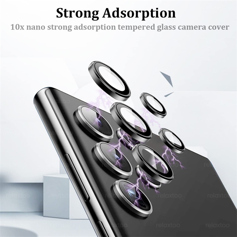 Pelindung Layar Tempered Glass Ring Lens Kamera Samsung Galaxy S22 Ultra