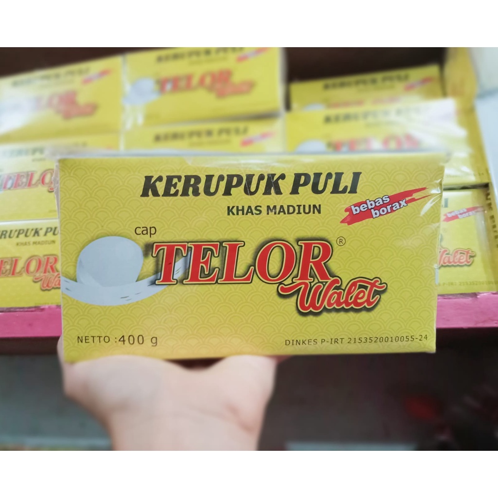 

Kerupuk beras/ Lempeng beras khas Madiun cap telor walet