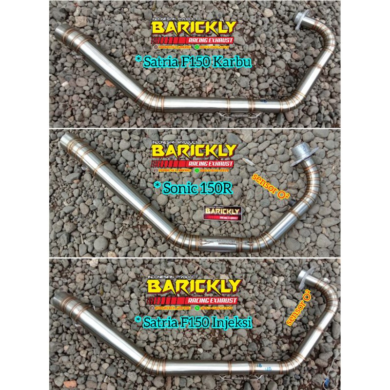 Header Leheran Pipa Leher Knalpot Racing Roadrace Sonic 150r Satria F150 Fu Fi Karbu Injeksi Ngaceng