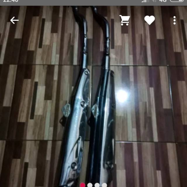 Knalpot Honda Supra x 125 ,karisma second original