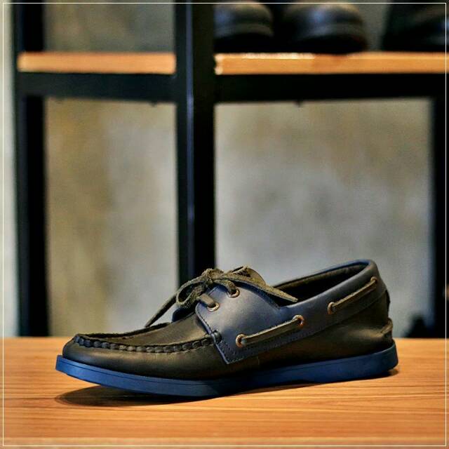 ZAPATO FIT BLACK NAVY - BRADLEY'S FOOTWEAR | Sepatu Kasual Pria Loafers Kulit Asli Kombinasi Warna