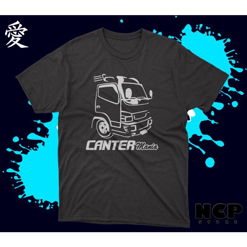 baju kaos distro mobil truk canter mania cotton combad 30s