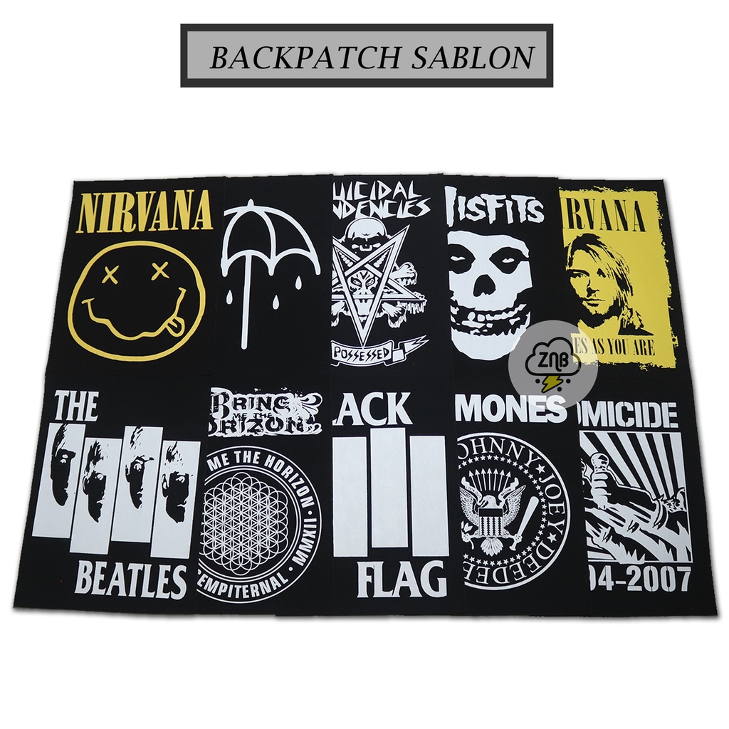 Tempelan Jaket Emblem Patch Backpatch Patch Sablon Patch Musik Patch Band