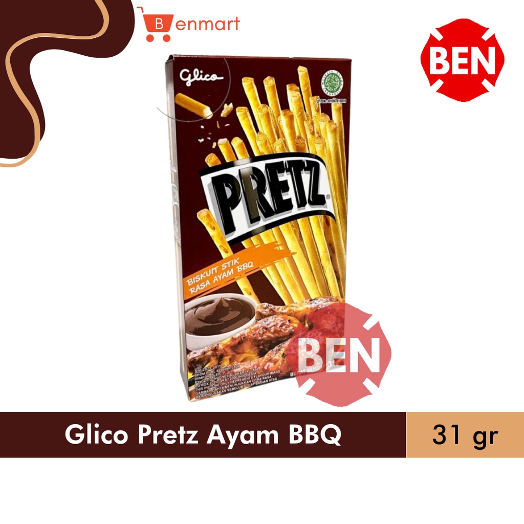 

Glico Pretz AYAM BBQ 31g 31gr 31 g gr Biskuit Stik Stick Pocky Besar