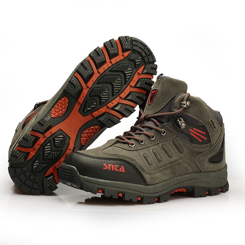 Sepatu Boot Gunung/Hiking SNTA 467 Grey Red size 45
