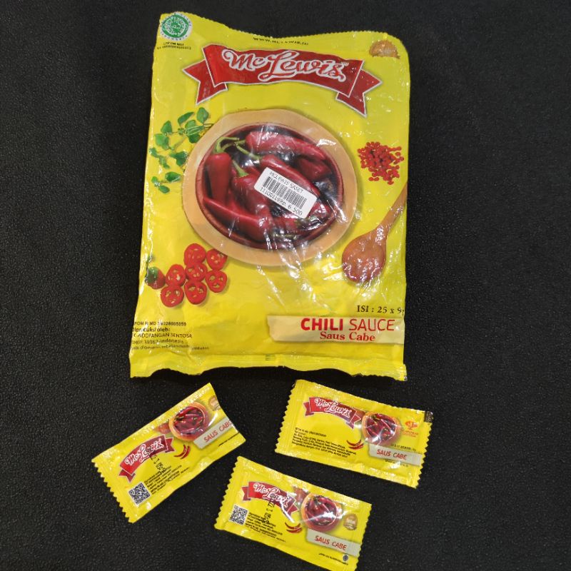 

saos sambal MC LEWIS sachet isi 25 x 9 gram