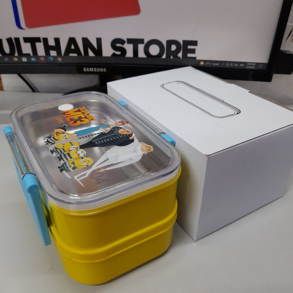 Lunch Box 3 Susun | Kotak Makan siang | Kotak Bekal Sekolah | karakter