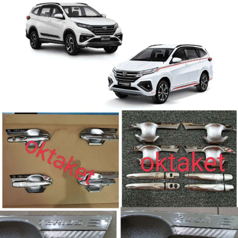 paket outer handle All new Rush Terios 2018-2022 gr sport elegant chrome