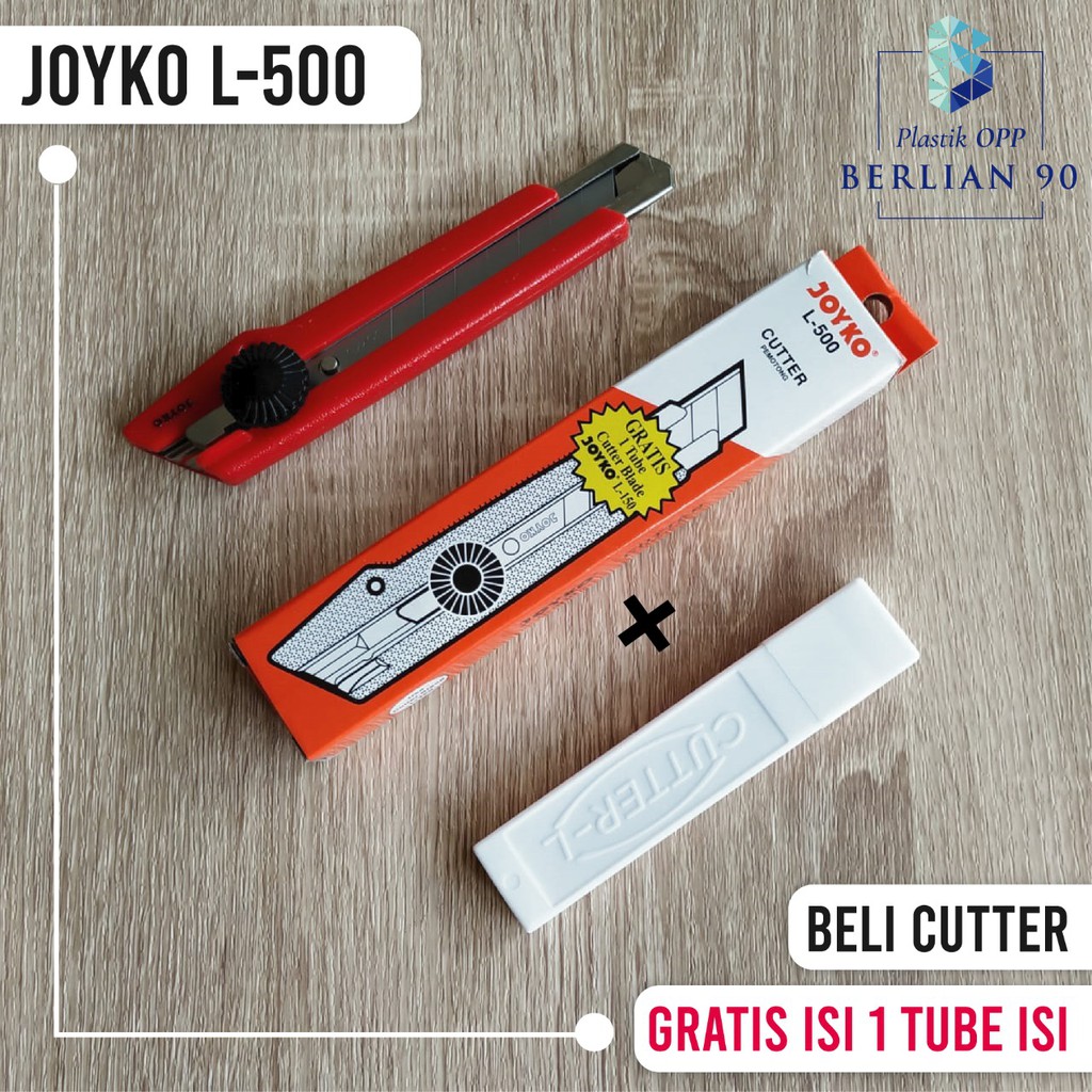 

Cutter Joyko L-500 Besar ( GRATIS 1 TUBE ISI CUTTER ) / Pisau Cutter Termurah