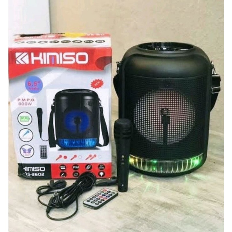 (COD) SPEAKER BLUETOOTH KIMISO QS-3602 6,5" INC FREE MIC KARAOKE
