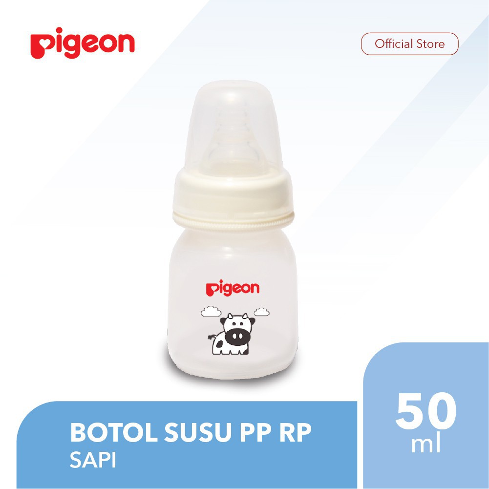 [NO BOX] Pigeon Botol Susu Bayi PP RP 50ml Animal Tanpa Dus - Milk Bottle 50 ml